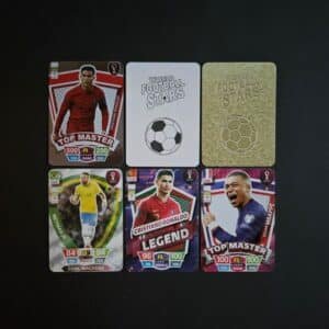 Unknown publisher: WORLD FOOTBALL STARS 2026, TRADING CARDS GAME (China, white/yellow backsides)